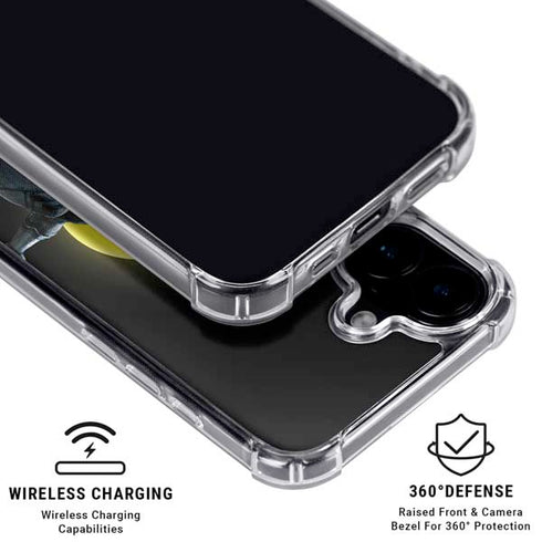 Marvel Black Panther Moon light iPhone 16 Clear Case